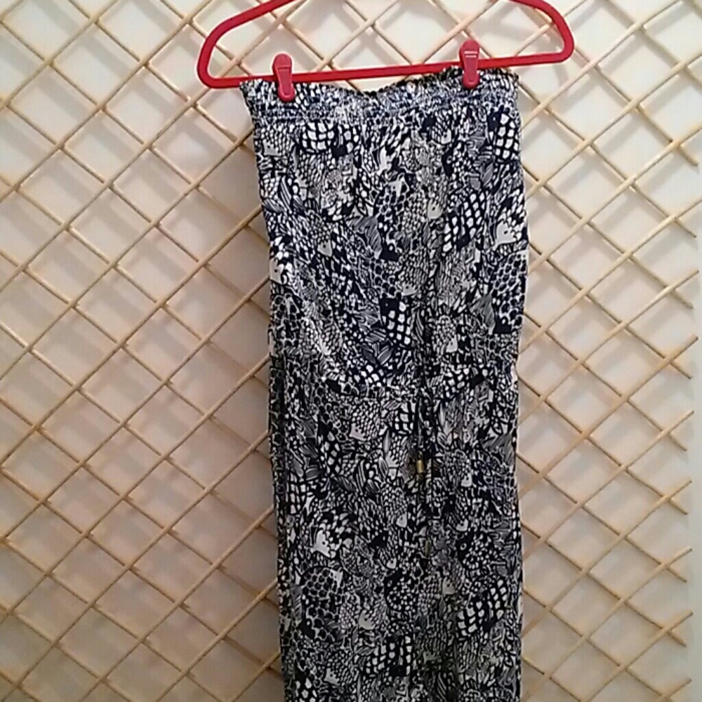 Lilly Pulitzer for Target navy blue & White Patterned Jumpsuit